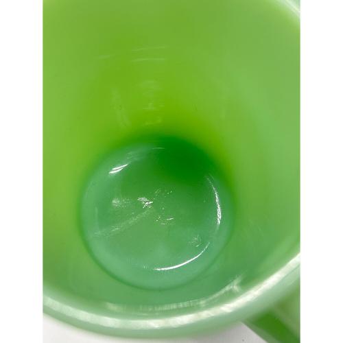 Fire King (ファイヤーキング) マグカップ グリーン ジェダイ Dハンドル 1956年～1960年代初頭