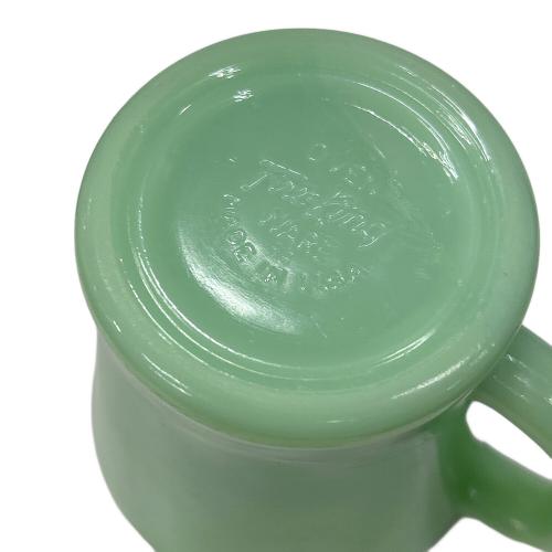 Fire King (ファイヤーキング) マグカップ グリーン ジェダイ Dハンドル 1956年～1960年代初頭