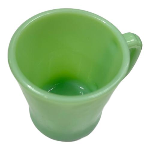 Fire King (ファイヤーキング) マグカップ グリーン ジェダイ Dハンドル 1956年～1960年代初頭