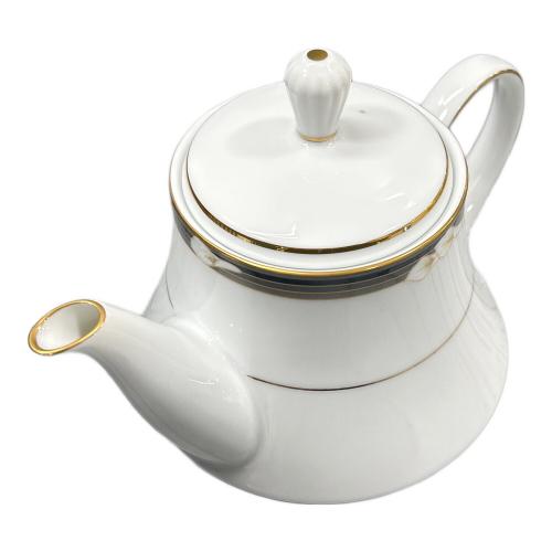 Noritake (ノリタケ) ティーポット ホワイト×ゴールドカラー Legendary