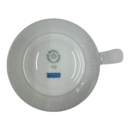 ROYAL COPENHAGEN (ロイヤル・コペンハーゲン) マグカップ ホワイトフルーテッド 2Pセット