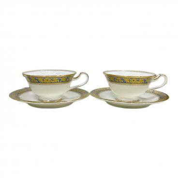 Noritake (ノリタケ) カップ&ソーサー 4465 グランブロシェ 2Pセット