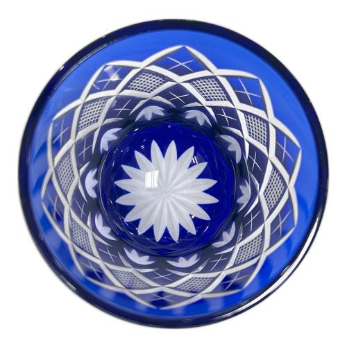 太武朗工房 (タブロウコウボウ) 矢来魚子紋江戸切子 赤・ルリ TB90422RB 2Pセット TABLEAU