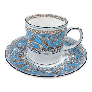 Wedgwood (ウェッジウッド) デミタスカップ&ソーサー フロレンティーン・ターコイズ