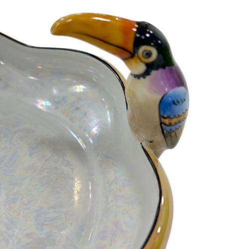 オールドノリタケ オウム鳥文プレート U3136 ノリタケ辰砂陶額 三光鳥 オールドノリタケ]オウム鳥文プレート U3136