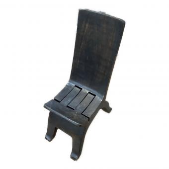 折りたたみウッドローチェア ブラウン 民芸家具 1人掛け 木製