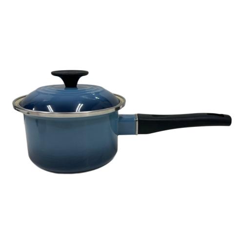 LE CREUSET (ルクルーゼ) ソースパン マリンブルー ACIER EMAILLE
