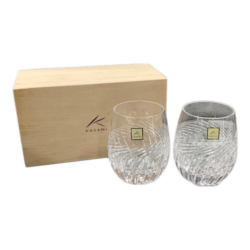 KAGAMI CRYSTAL (カガミクリスタル) ペアロックグラス TPS741-2807 2Pセット