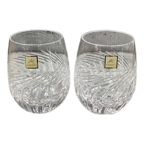 KAGAMI CRYSTAL (カガミクリスタル) ペアロックグラス TPS741-2807 2Pセット