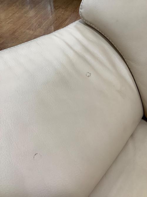 karimoku (カリモク) 1人掛けソファー ベージュ 総革