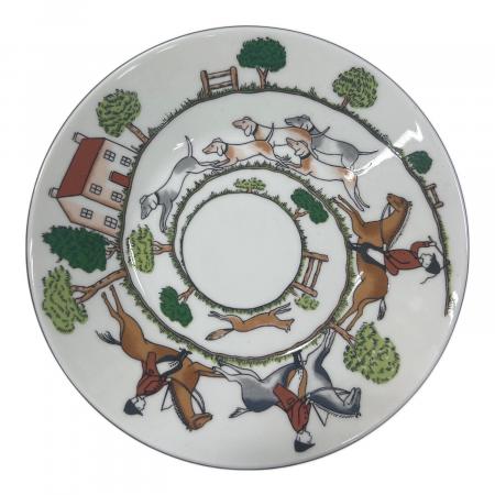 【レア美品】英国製　Liverpool Road★ハンティングシーン★飾り皿　① Wedgwood (ウェッジウッド) カップ&ソーサー ハンティングシーン