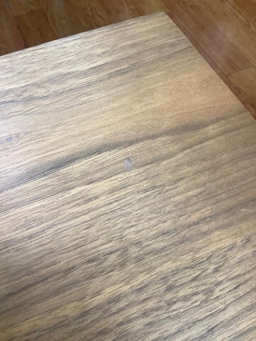 ローテーブル ナチュラル×シルバー 昇降式