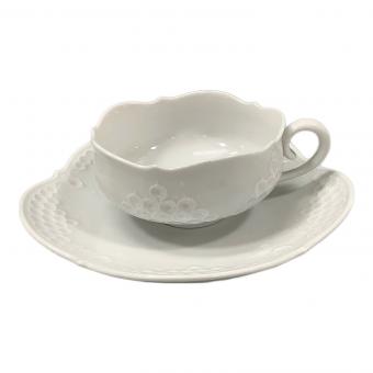 Meissen (マイセン) カップ&ソーサー ホワイトレリーフ