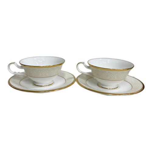 Noritake (ノリタケ) カップ&ソーサー ホワイトパレス 2Pセット