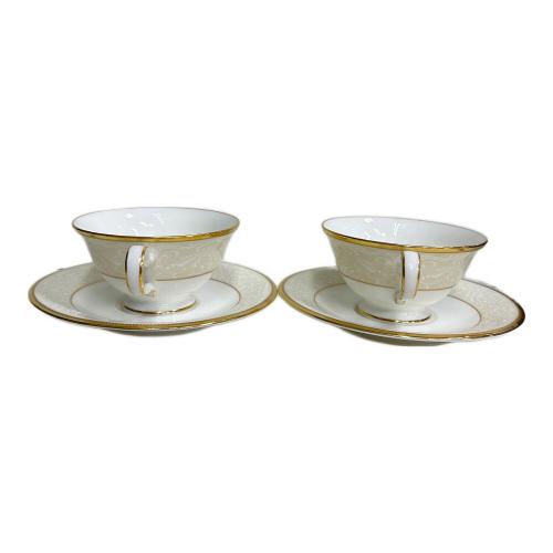 Noritake (ノリタケ) カップ&ソーサー ホワイトパレス 2Pセット 箱付