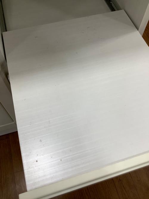 ニトリ キッチンカウンター ホワイト　3枚扉 引き出し付き ミランダ