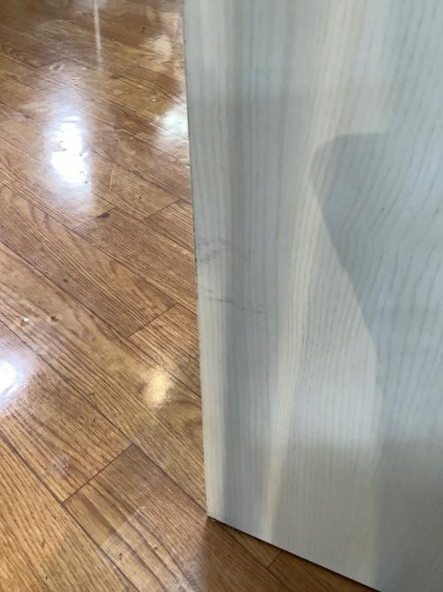 ニトリ キッチンカウンター ホワイト　3枚扉 引き出し付き ミランダ