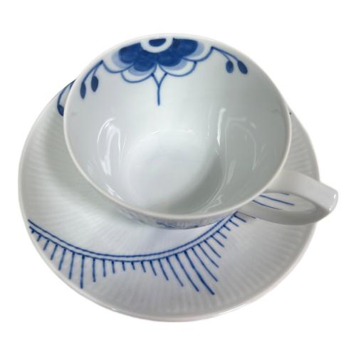 ROYAL COPENHAGEN (ロイヤル・コペンハーゲン) カップ&ソーサー ブルーフルーテッド・メガ 2Pセット 箱付