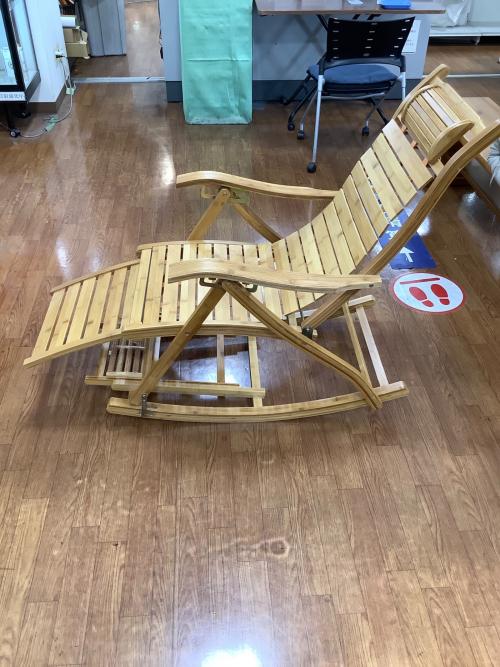 竹製ロッキングチェアー