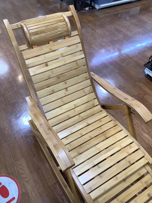 竹製ロッキングチェアー