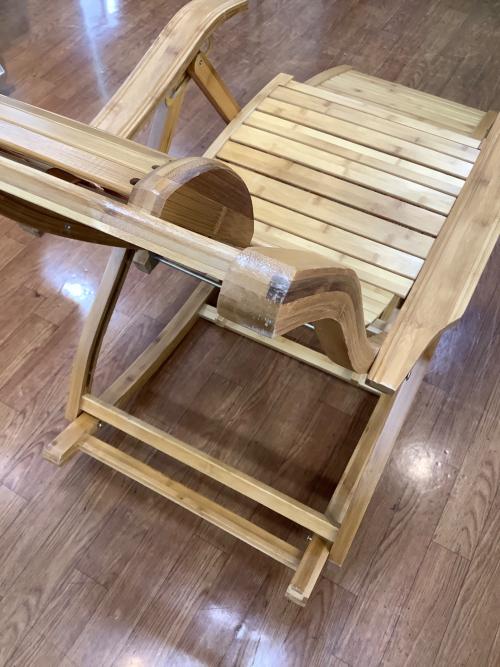 竹製ロッキングチェアー