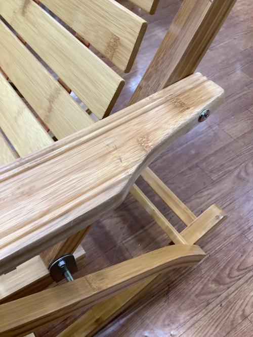 竹製ロッキングチェアー