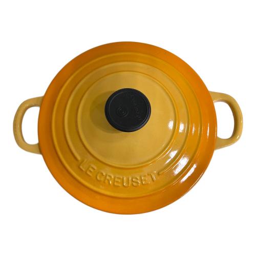 LE CREUSET (ルクルーゼ) 両手鍋 オレンジ 18cm ココット・ロンド
