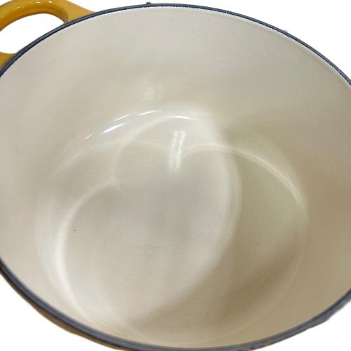 LE CREUSET (ルクルーゼ) 両手鍋 オレンジ 18cm ココット・ロンド