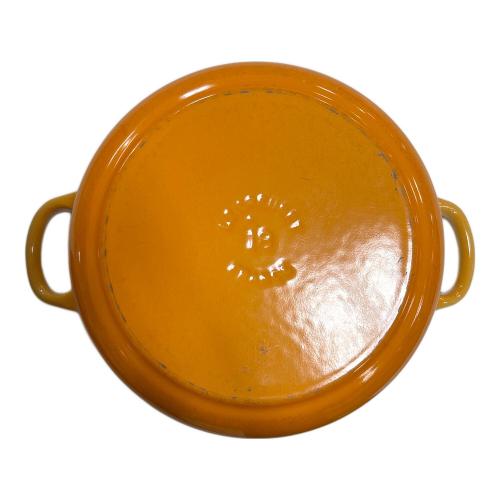 LE CREUSET (ルクルーゼ) 両手鍋 オレンジ 18cm ココット・ロンド
