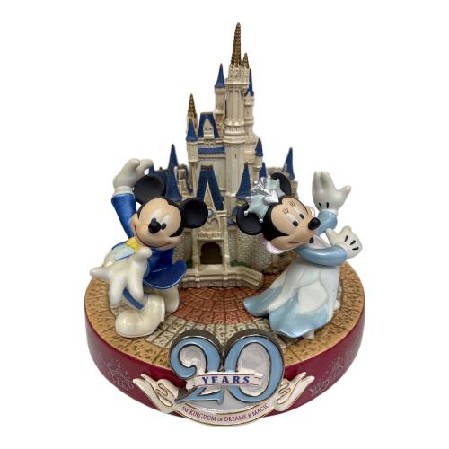 DISNEY (ディズニー) フィギュリン 20周年記念 シンデレラ城 ミッキー＆ミニー