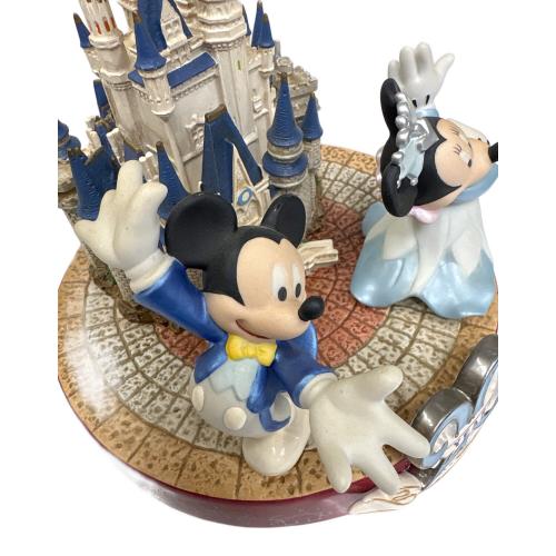 DISNEY (ディズニー) フィギュリン 20周年記念 シンデレラ城 ミッキー＆ミニー