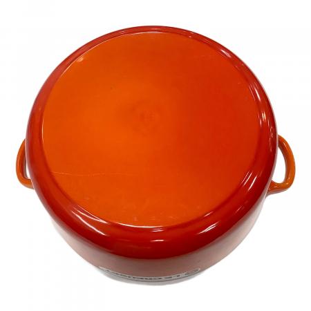 LE CREUSET (ルクルーゼ) 両手鍋 28cm オレンジ ココット・ロンド