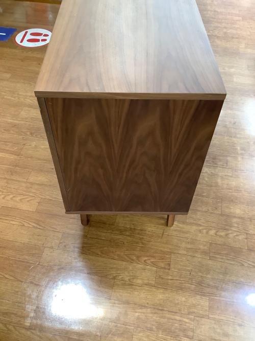 Moda en Casa (モーダエンカーサ) キャビネット ホワイト×ナチュラル 2枚扉 3段引出