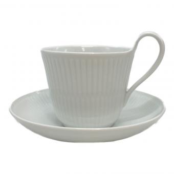 ROYAL COPENHAGEN (ロイヤル・コペンハーゲン) ハイハンドルカップ&ソーサー ホワイトフルーテッド