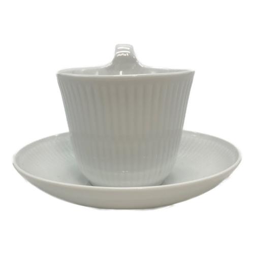 ROYAL COPENHAGEN (ロイヤル・コペンハーゲン) ハイハンドルカップ&ソーサー ホワイトフルーテッド