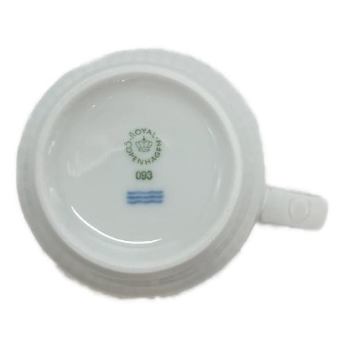 ROYAL COPENHAGEN (ロイヤル・コペンハーゲン) ハイハンドルカップ&ソーサー ホワイトフルーテッド