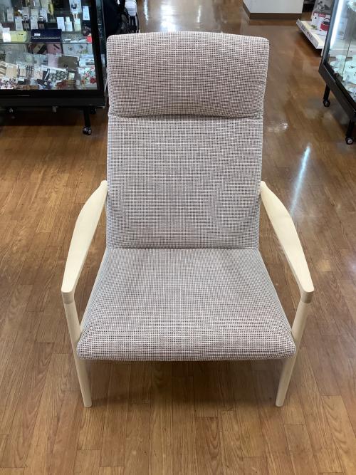 karimoku (カリモク) パーソナルチェア レッド×ナチュラル オットマン付き WW2750AA30 平織布地×ピュアオーク材 ディナミカ