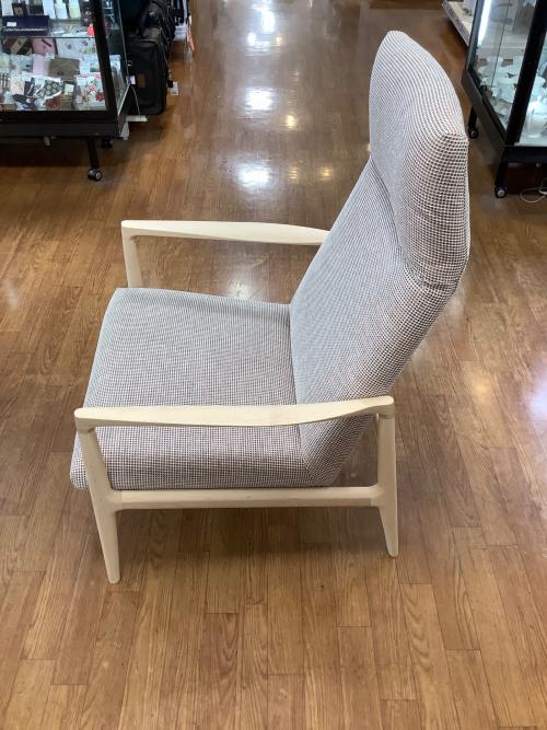 karimoku (カリモク) パーソナルチェア レッド×ナチュラル オットマン付き WW2750AA30 平織布地×ピュアオーク材 ディナミカ