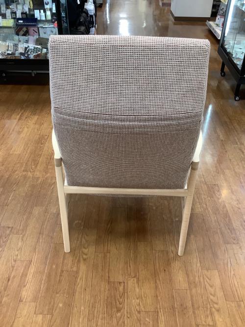 karimoku (カリモク) パーソナルチェア レッド×ナチュラル オットマン付き WW2750AA30 平織布地×ピュアオーク材 ディナミカ