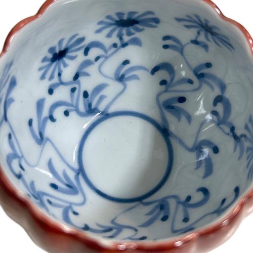 源右衛門窯 (ゲンエモンガマ) 小付 小鉢 朱泥 5Pセット 箱付