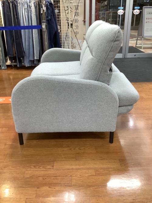 ニトリ カウチソファーにもなるソファーベッド グレー