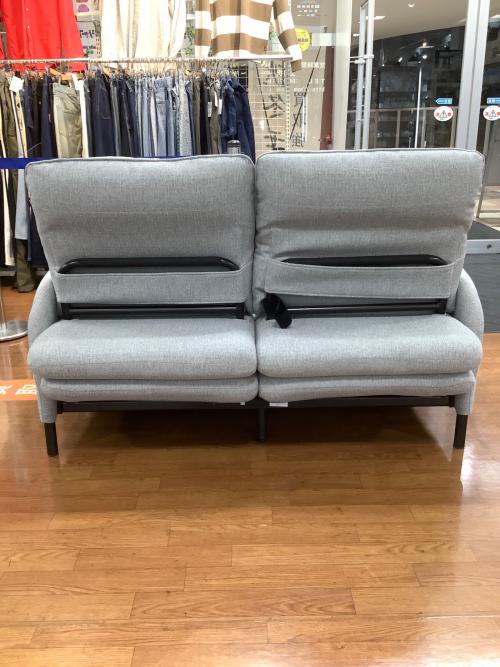 ニトリ カウチソファーにもなるソファーベッド グレー