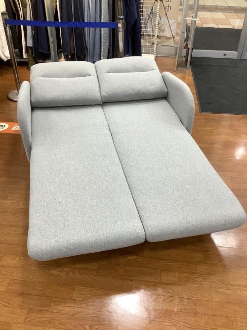 ニトリ カウチソファーにもなるソファーベッド グレー