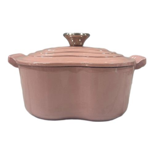 LE CREUSET (ルクルーゼ) 両手鍋 ピンク ココット・ダムール
