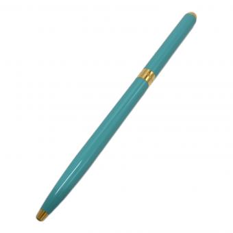 TIFFANY & Co. (ティファニー) ボールペン スカイブルー×ゴールドカラー