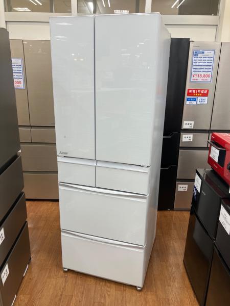MITSUBISHI　MR-MX50D-W　6ドア冷蔵庫のご紹介！【トレファク入間23-07】 MR-MX50D-W 冷蔵庫 置けるスマート大容量 MXシリーズ クリスタル