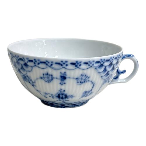 ROYAL COPENHAGEN (ロイヤル・コペンハーゲン) カップ&ソーサー ブルーフルーテッド・フルレース ソーサー1枚欠品 カップ5･ソーサー4Pセット