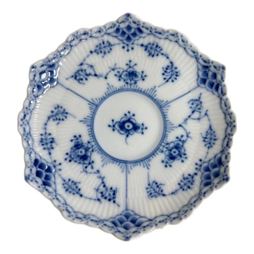 ROYAL COPENHAGEN (ロイヤル・コペンハーゲン) カップ&ソーサー ブルーフルーテッド・フルレース ソーサー1枚欠品 カップ5･ソーサー4Pセット