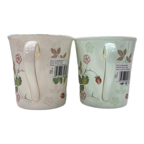 Wedgwood (ウェッジウッド) マグカップ ワイルドストロベリー パステル 2Pセット 箱付