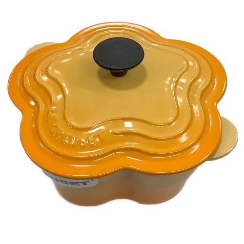 LE CREUSET (ルクルーゼ) 花型鍋 25034 SIZE 20cm オレンジ ココット・ロンド